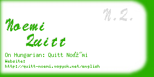 noemi quitt business card